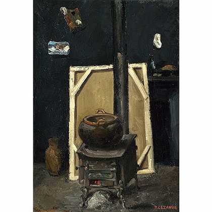 《画室的暖炉》塞尚1865年创作绘画赏析