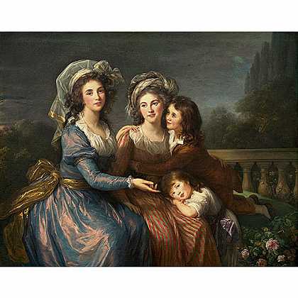《侯爵夫人们》勒布伦1787年创作绘画赏析