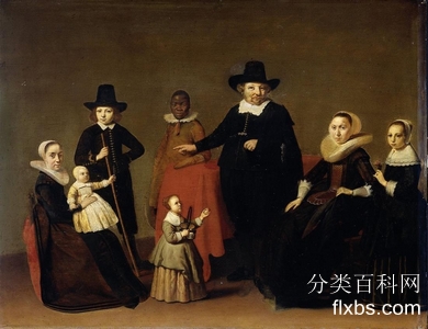 《黑仆家庭》肖像油画赏析