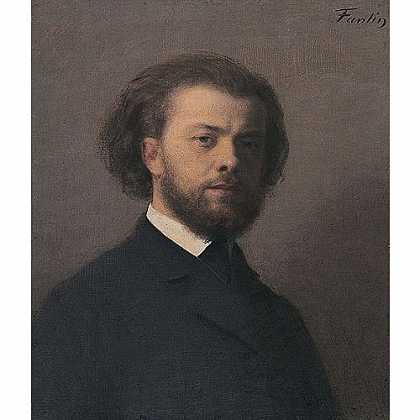 《自画像》方汀1867年创作绘画赏析