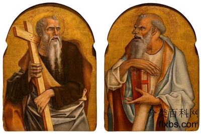 《两个使徒》宗教油画赏析