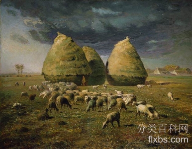 《干草堆之秋》动物画,风景画,田园绘画赏析