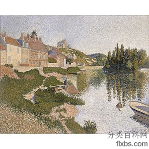 《河岸》席涅克1886年创作绘画赏析