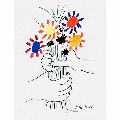 《花束》毕加索1958年创作绘画赏析