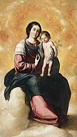 《玫瑰圣母玛利亚》宗教油画赏析