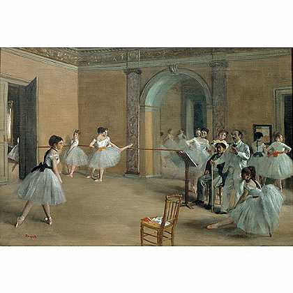 《歌剧院的舞蹈教室》德加1872年创作绘画赏析