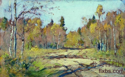 《晴朗的秋日》风景油画赏析