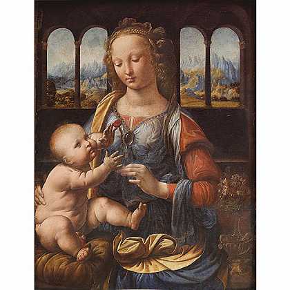 《圣母与圣婴》达文西1478年创作绘画赏析
