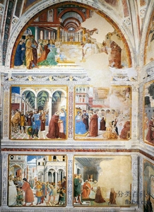 《教堂左手墙壁画》宗教油画赏析