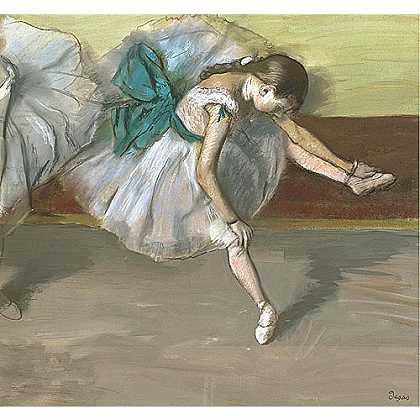 《休息的舞者》德加1879年创作绘画赏析