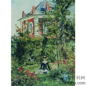 《花园中女孩》马奈1880年创作绘画赏析