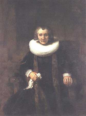 《玛格丽特吉尔的肖像，雅各布的妻子》肖像油画赏析