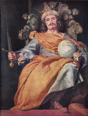 《理想化的西班牙国王肖像》肖像油画赏析