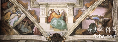 《西斯廷教堂入口墙上方的壁画》宗教油画赏析