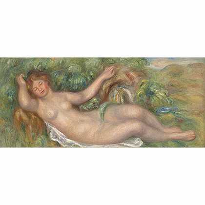 《斜躺的裸女》雷诺阿1910年创作绘画赏析