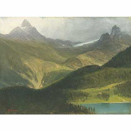 《山地景观》比斯塔特年创作绘画赏析