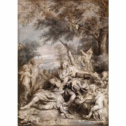 《卡罗和乌瓦尔多看到雷那多被亚美达的爱所征服》戴克1634年创作绘画赏析