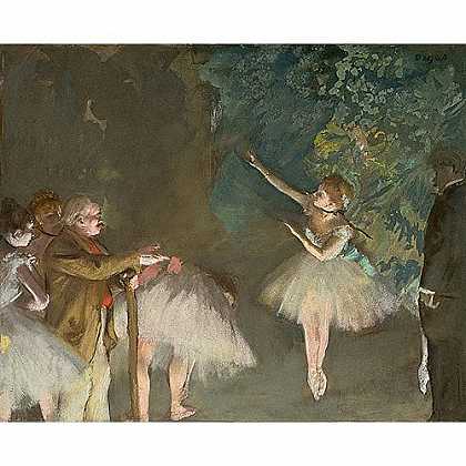 《芭蕾舞排练》德加1875年创作绘画赏析
