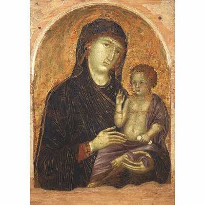 《圣母子》杜奇欧1295年创作绘画赏析