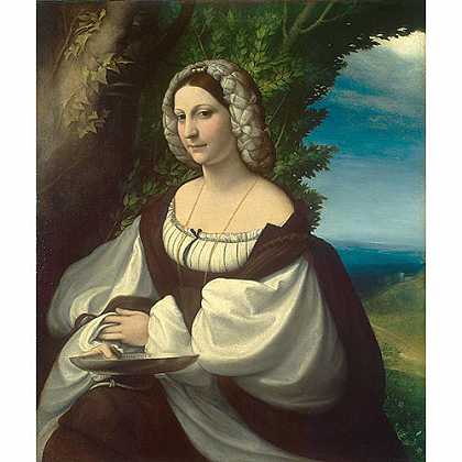 《一位女士的画像》柯雷吉欧1518年创作绘画赏析