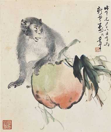欧豪年（1935年生）-猴子和桃子