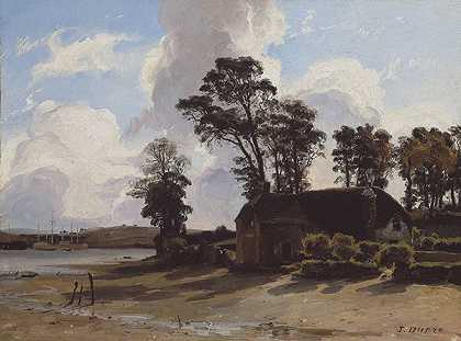 法国画家朱尔斯·杜佩（JulesDupré）的(河口农场)