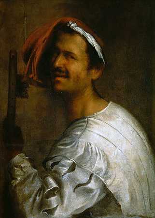 Giorgione-长笛演奏者 油画