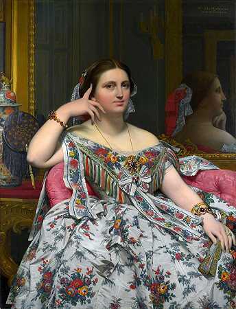 尚·奥古斯特·多米尼克·英格利斯（Jean-Auguste Dominique Ingres）–莫伊西耶夫人（Moamesier）女士