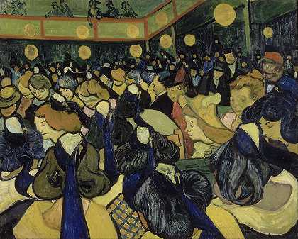 文森特·梵高（Vincent van Gogh） –阿尔勒1888年舞厅 高清油画下载