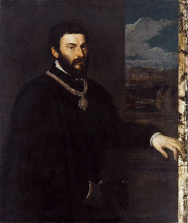 提香（Titian）–安东尼奥·波西亚·布鲁涅拉伯爵肖像