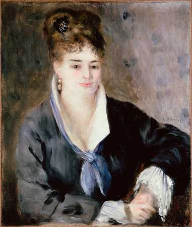 法国画家皮埃尔·奥古斯特·雷诺阿（Pierre-Auguste Renoir）-黑人女性（1876）
