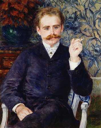 Renoir Pierre-Auguste-作曲家Albert Caen Antwer油画