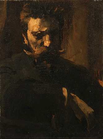 弗兰克·杜文内克（Frank Duveneck）–威廉·梅里特·蔡斯肖像油画