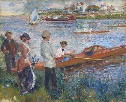 皮埃尔·奥古斯特·雷诺阿（Pierre-Auguste Renoir）-1879年在Chatou的划桨手