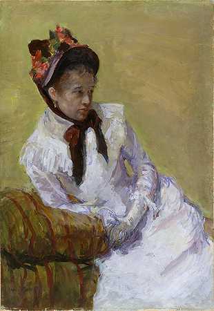 玛丽·卡萨特（Mary Cassatt）–肖像 油画作品