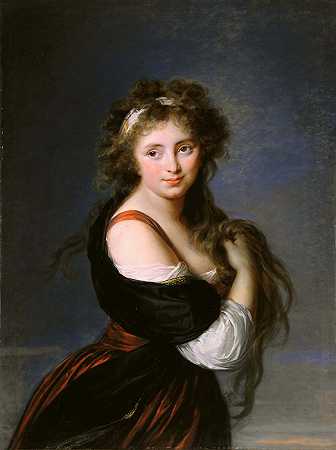 维吉·勒·布伦（VigéeLe Brun），埃丽莎白·路易丝油画