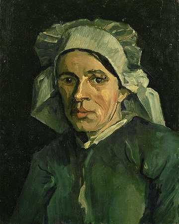 文森特·梵高（Vincent van Gogh） –女人的头像，1884年绘画