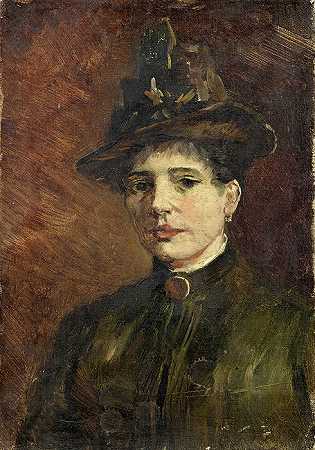 文森特·梵高（Vincent van Gogh） –女人的肖像，1886年绘画