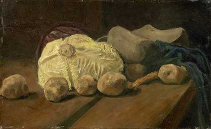 文森特·梵高（Vincent van Gogh） –静物与白菜和木油画