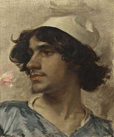 查尔斯·巴格（ Charles Bargue） –年轻人的头油画