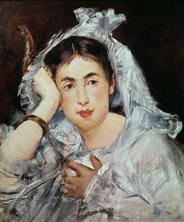 爱德华·马奈（édouard Manet） –带兜帽的玛格丽特·德孔 伦斯油画