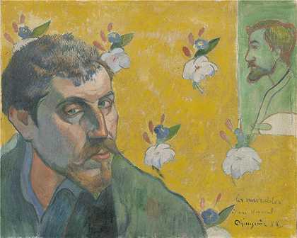 保罗·高更（Paul Gauguin）-自画像献给梵高