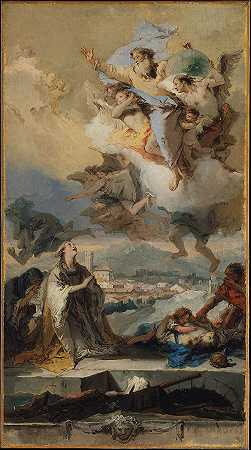 乔瓦尼·巴蒂斯塔·提埃波罗（Giovanni Battista Tiepolo） -圣塞克拉为遭受瘟疫袭击