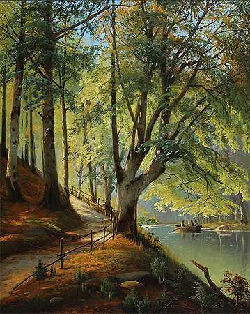 齐格弗里德·哈斯 （Siegfried Hass）-森林风景 油画