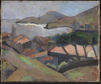 阿斯特丽德·霍尔姆（Astrid Holm）–法国科利乌尔（Collioure）风景油画