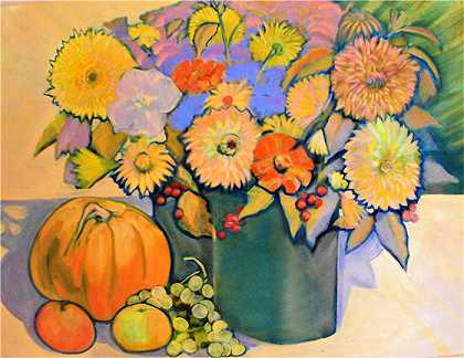 亚历山大·科雷帕诺夫（Alexander Korepanov）-感恩的春天（九月盛开的石南花）2020油画