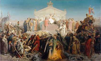 让·莱昂·杰罗姆（ Jean-LéonGérôme） -奥古斯都时代，基督的诞辰 1855年绘画