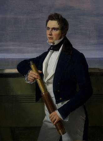 亚当·奥古斯特·穆勒（Adam AugustMüller ）：弗里茨·康斯坦丁·布朗的肖像油画