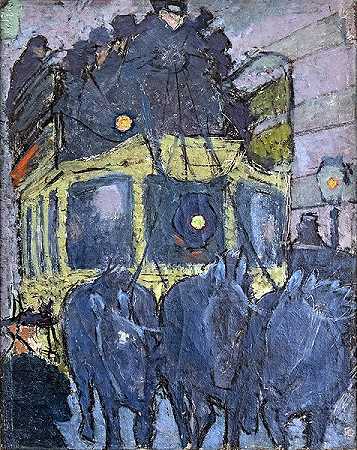 皮埃尔·邦纳德（Pierre Bonnard）-(L'omnibus)油画