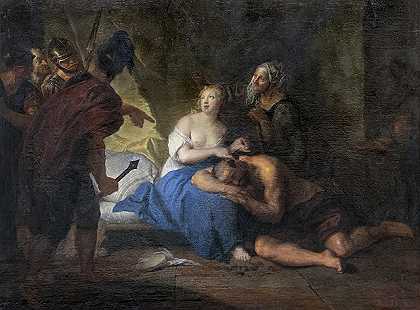 安托万·佩斯内（Antoine Pesne）-参孙和达利拉油画